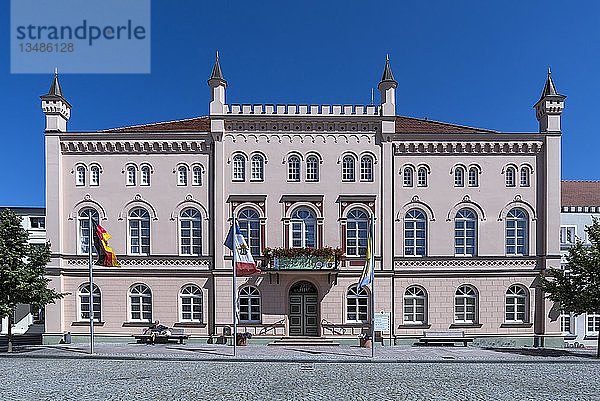 Rathaus von 1850  Sternberg  Mecklenburg-Vorpommern  Deutschland  Europa