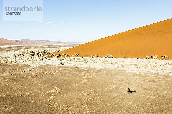 Luftaufnahme  Sanddünen im Sossusvlei-Nationalpark  Namib-Naukluft-Nationalpark  Namibia  Afrika