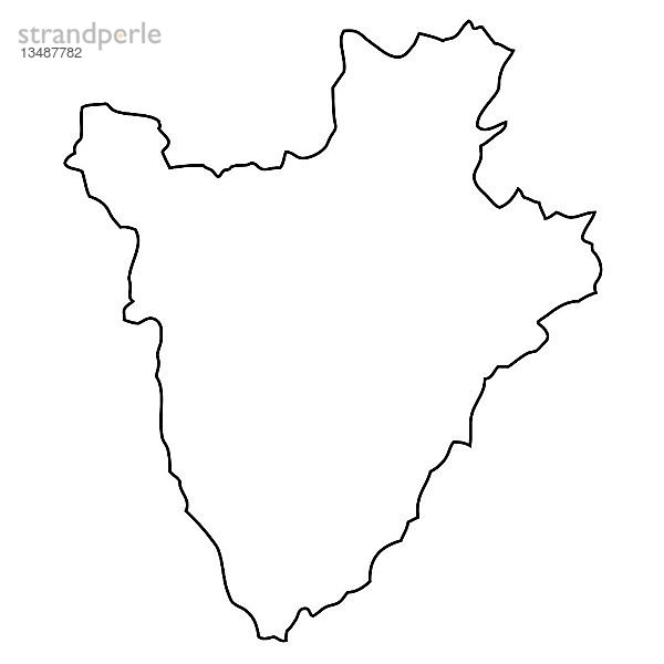 Grundriss  Karte von Burundi
