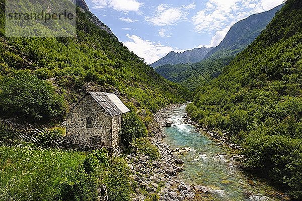 Fluss Cem i Vuklit  Tamara  TamarÃ   Region Kelmend  Albanische Alpen  Prokletije  Qark Shkodra  Albanien  Europa