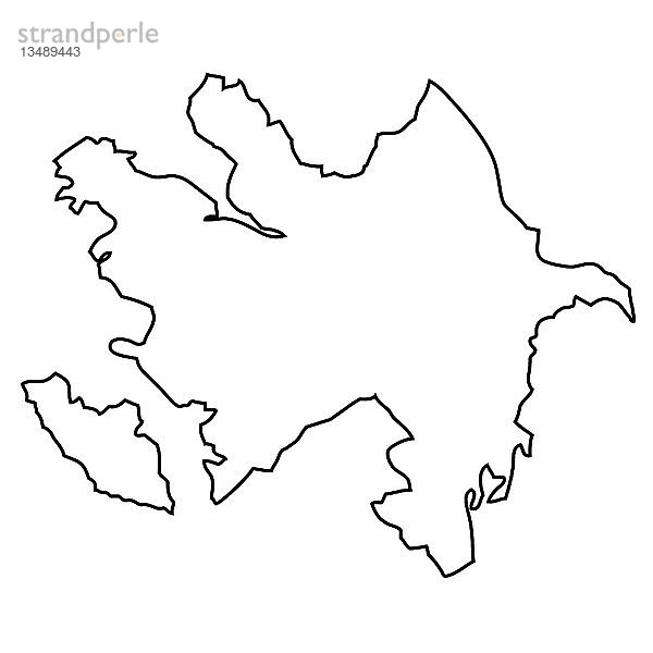 Grundriss  Karte von Aserbaidschan