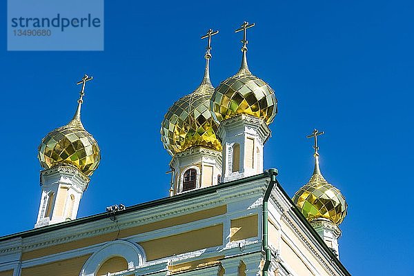 Orthodoxe Kirche in Plyos an der Wolga  Goldener Ring  Russland  Europa