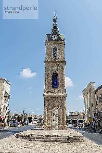 Glockenturm  Der Uhrenturm  Altstadt von Jaffa  Alter Hafen  Tel Aviv-Jaffa  Israel  Asien