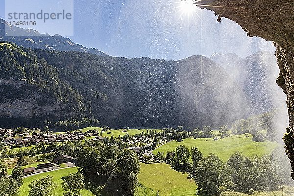 Staubbachfall  Lauterbrunnen  Interlaken-Oberhasli  Kanton Bern  Schweiz  Europa