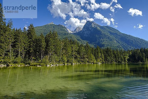 Hintersee  im hinteren Hochkalter  Nationalpark Berchtesgaden  Ramsau  Berchtesgadener Land  Oberbayern  Bayern  Deutschland  Europa