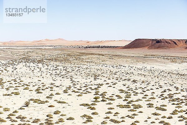 Luftaufnahme  trockene Tsondab-Pfanne  Tsondabvlei  Namib-Wüste  Namib-Naukluft-Nationalpark  Namibia  Afrika