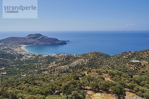 Küstenlinie von Plakias  Kreta  Griechenland  Europa