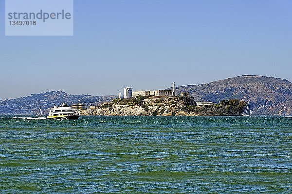 Alcatraz  eine ehemalige Gefängnisinsel  San Francisco  Kalifornien  USA  Nordamerika