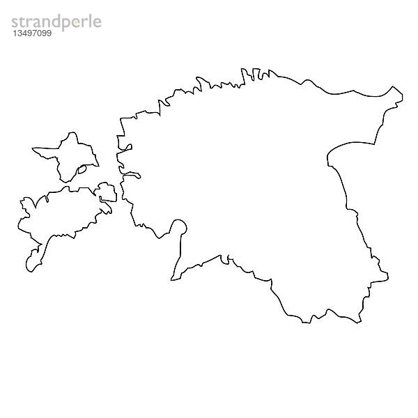 Grundriss  Karte von Estland