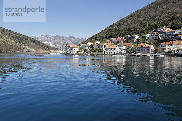 Perast  Bucht von Kotor  Montenegro  Europa