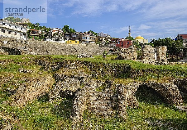 Römisches Amphitheater  Durres  Durrës  Albanien  Europa
