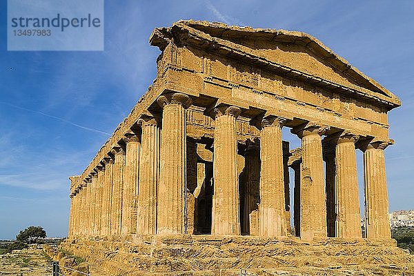 Concordia-Tempel  Valle dei Templi  Agrigento  Sizilien  Italien  Europa