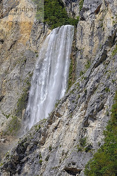 Wasserfall Slap Boka  bei Bovec  Fluss Soca  Isonzo  Soca-Tal  Slowenien  Europa