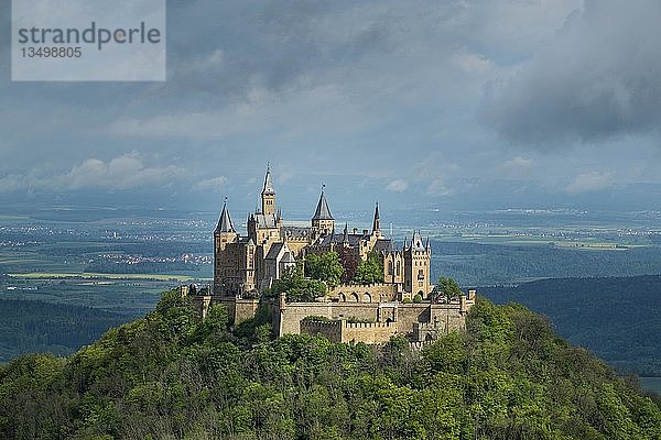Burg Hohenzollern  bei Bisingen  Baden-WÃ¼rttemberg  Deutschland  Europa