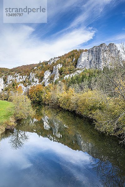 Herbst im Oberen Donautal  Baden-Württemberg  Deutschland  Europa