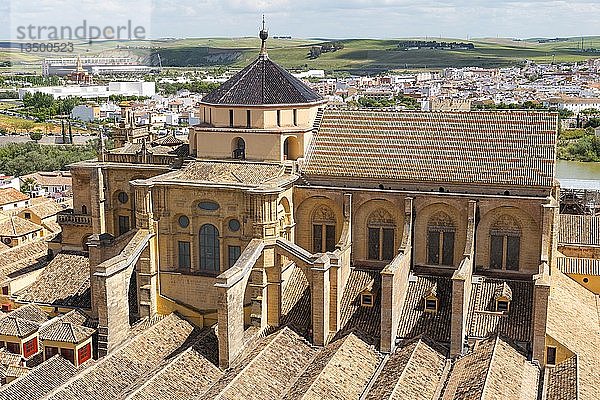 Blick auf die Kathedrale Moschee von Cordoba  Andalusien  Spanien  Europa