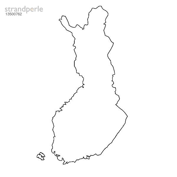 Grundriss  Karte von Finnland