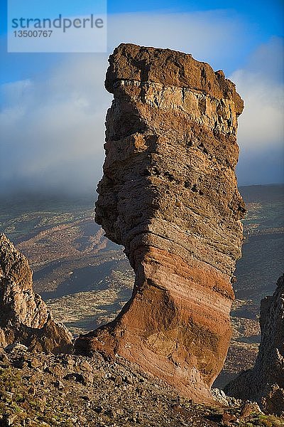 Roque Cinchado  Los Roques de Garcia  Las CaÃ±adas  Teide-Nationalpark  Teneriffa  Kanarische Inseln  Spanien  Europa