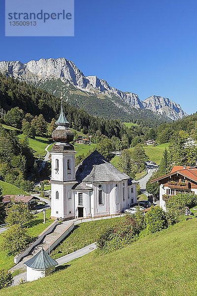 Wallfahrtskirche Maria Gern  Untersberg (1973m)  Berchtesgadener Land  Nationalpark Berchtesgaden  Oberbayern  Deutschland  Europa