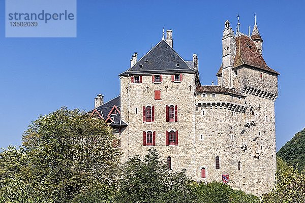 Château de Menthon-Saint-Bernard  Departement Haute-Savoie  Frankreich  Europa
