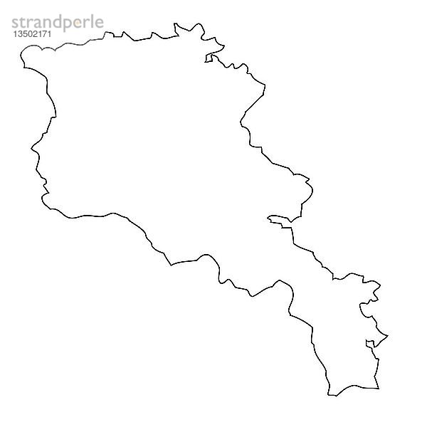 Umriss  Karte von Armenien