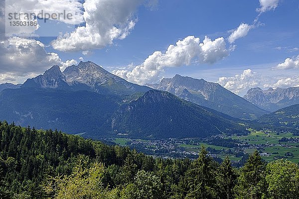 Watzmann-Massiv  GraslhÃ¶he  Berchtesgaden  Berchtesgadener Alpen  Berchtesgadener Land  Oberbayern  Bayern  Deutschland  Europa