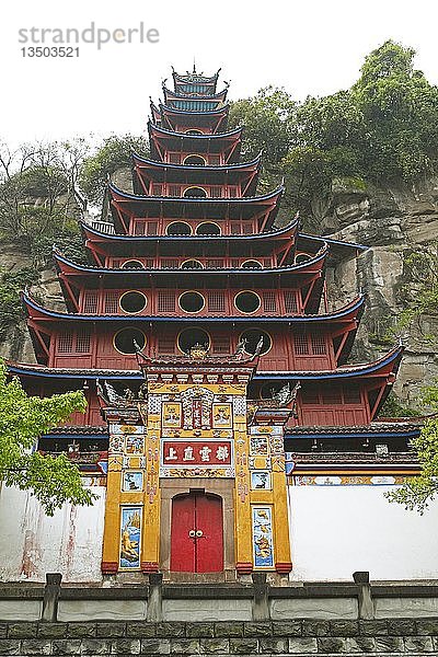 Shibaozhai-Pagode  Provinz Chongqing  China  Asien