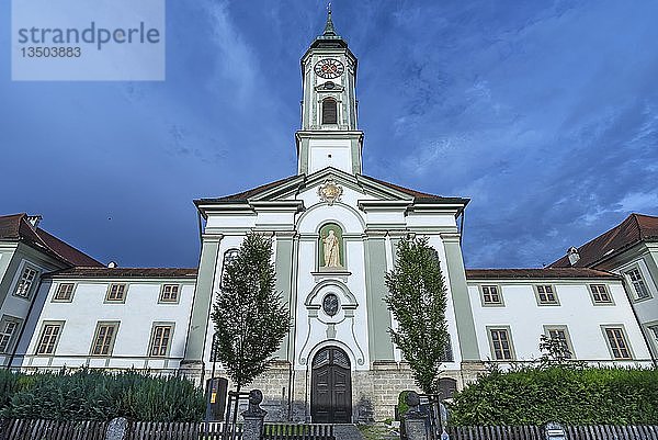 Klosterkirche St. Dionys  Rokoko 1733  Schäftlarn  Oberbayern  Deutschland  Europa