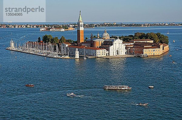 Kirche San Giorgio Maggiore auf der Insel San Giorgio Maggiore  Venedig  Provinz Venedig  Italien  Europa