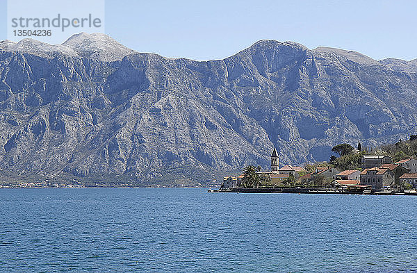Perast  Bucht von Kotor  Montenegro  Europa