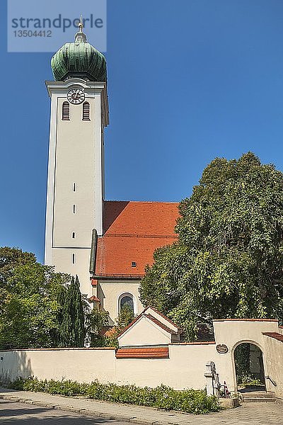 Wallfahrtskirche St. Maria Ramersdorf  Ramersdorf  München  Oberbayern  Bayern  Deutschland  Europa