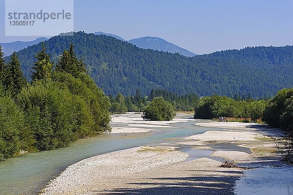 Isar bei KrÃ¼n  Werdenfelser Land  Oberbayern  Bayern  Deutschland  Europa