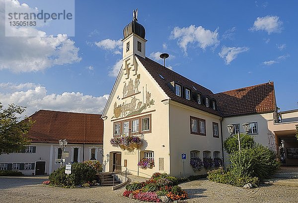 Rathaus  Bad Grönenbach  Unterallgäu  Allgäu  Schwaben  Bayern  Deutschland  Europa