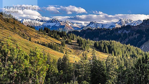 Riedbergpass  HÃ¶rnergruppe  AllgÃ¤u Alpen  OberallgÃ¤u  Bayern  Deutschland  Europa