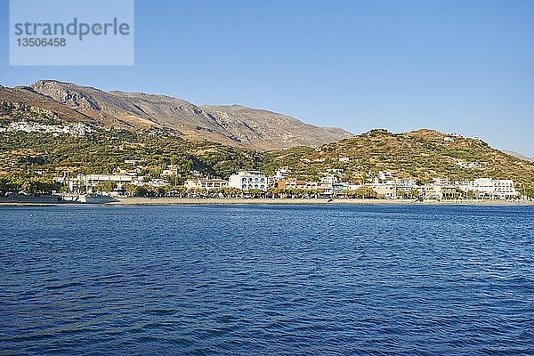 Blick auf Plakias  Kreta  Griechenland  Europa