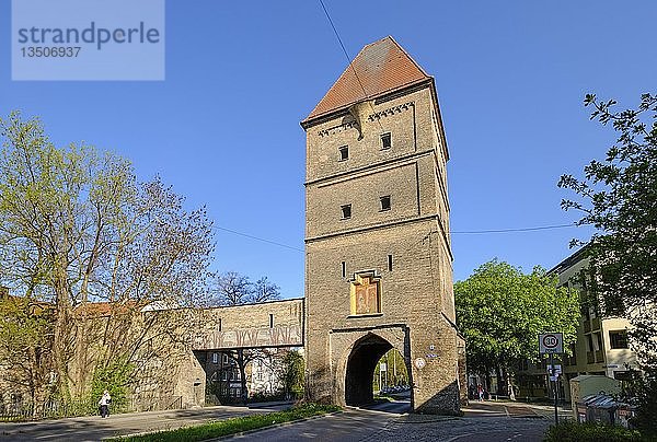 Vogeltor  Jakobervorstadt  Augsburg  Schwaben  Bayern  Deutschland  Europa