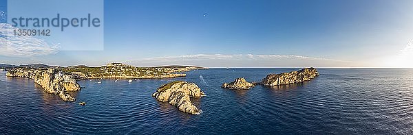 Luftaufnahme  Malgrat Inseln  Islas Malgrats  Santa Ponca Bucht  Region Calvia  Mallorca  Balearen  Spanien  Europa