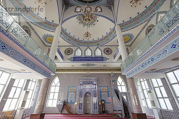 Innenraum der Parruca-Moschee  Xhamia e Parrucës  Shkodra  Shkodër  Qark Shkodra  Albanien  Europa