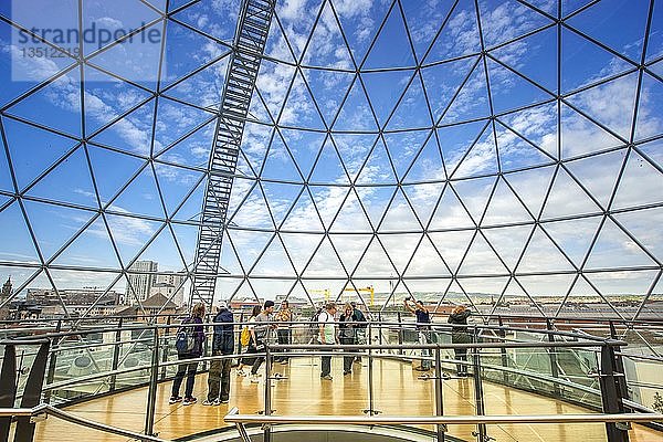 Blick von der Panorama-Kuppel  Victoria Square Shopping Centre  Belfast  Antrim  Nordirland  Vereinigtes Königreich  Europa