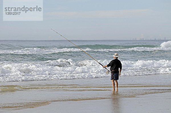 Strandfischer  Queensland  Australien  Ozeanien