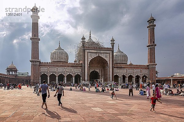 Jama-Masjid-Moschee  Neu-Delhi  Delhi  Indien  Asien