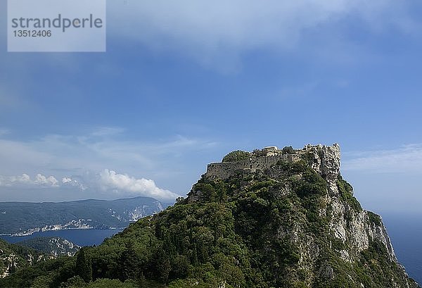 Angelokastro  Engelsburg  bei Paleokastritsa  Korfu  Griechenland  Europa