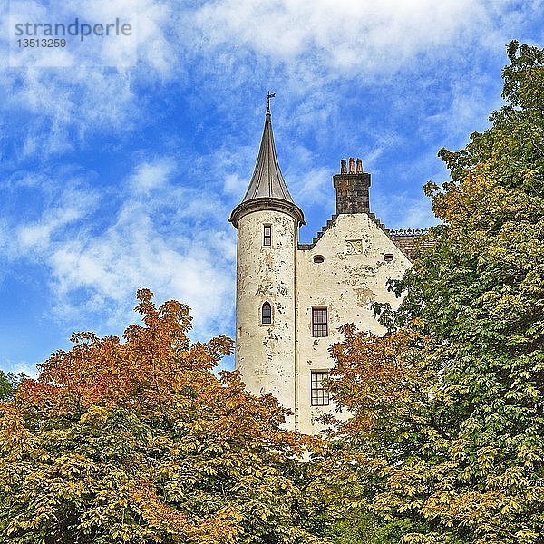 Dunrobin Castle  Turm an der Ostfassade  Golspie  Highland  Schottland  Großbritannien