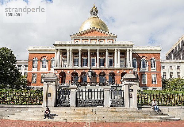 Massachusetts State House  Boston  Massachusetts  USA  Nordamerika