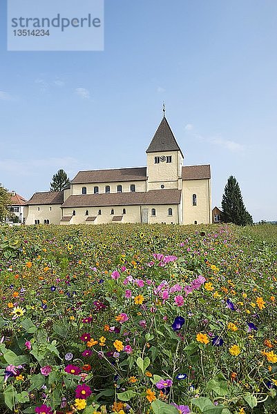 Kirche St. Georg  Oberzell  Reichenau  UNESCO-Welterbe  Baden-Württemberg  Deutschland  Europa