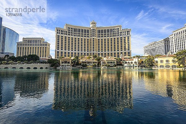 See vor dem Hotel Bellagio  Casino  Luxushotel  Las Vegas Strip  Las Vegas  Nevada  USA  Nordamerika