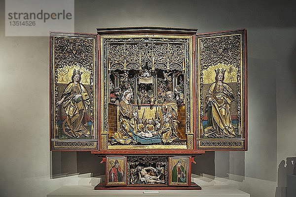 Traminer-Altar  Hans Klocker und Werkstatt  Brixen um 1485/90  Nationalmuseum  München  Oberbayern  Bayern  Deutschland  Europa