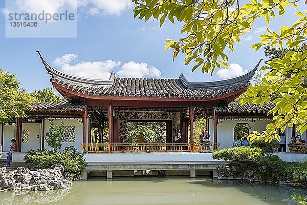 Pagode im Dr. Sun Yat-Sen Classical Chinese Garden  traditionelle chinesische Architektur  Vancouver  British Columbia  Kanada  Nordamerika