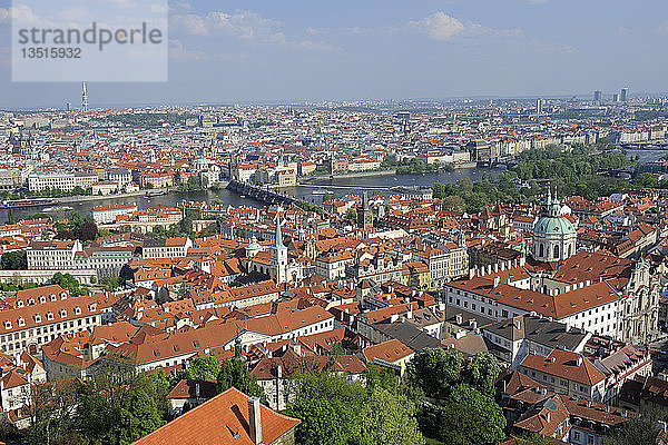 Blick über die Altstadt  UNESCO-Weltkulturerbe  Prag  Tschechische Republik  Europa