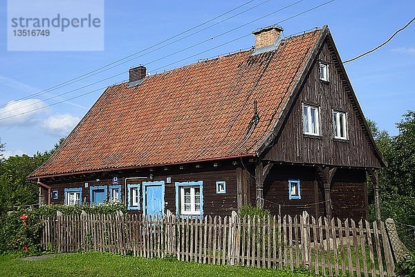 Masurisches Haus  Popielno  Ruciane-Nida  Ermland-Masuren  Polen  Europa